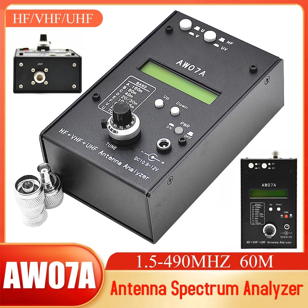 AW07A HF + UV Ʈ м, 1.5-490MHZ ׳ Ʈ м, Ƽ SWR ׳ 跮 ׽, 160M  